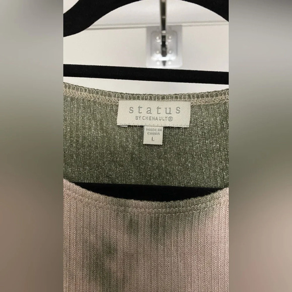 NWOT Status by Chenault Tie Dye Sweater Dress Ribbed Longsleeve Size Large - Picture 4 of 8